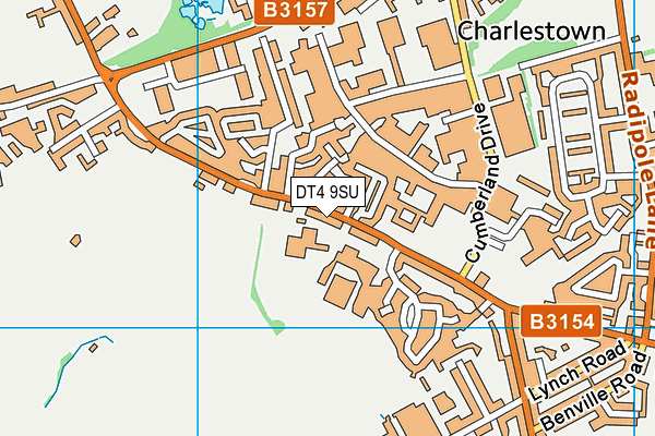 DT4 9SU map - OS VectorMap District (Ordnance Survey)