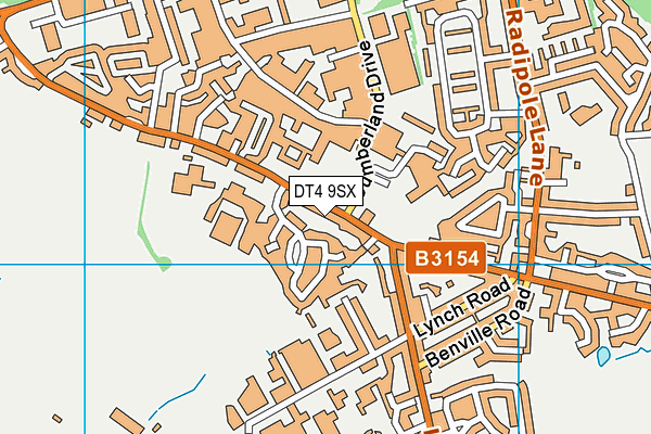 DT4 9SX map - OS VectorMap District (Ordnance Survey)