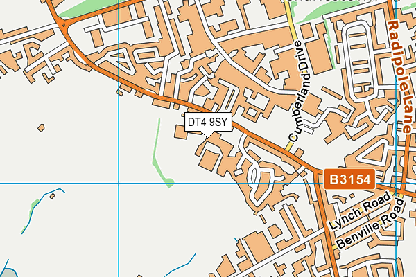 DT4 9SY map - OS VectorMap District (Ordnance Survey)