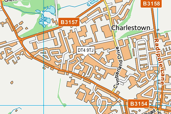 New Body map (DT4 9TJ) - OS VectorMap District (Ordnance Survey)