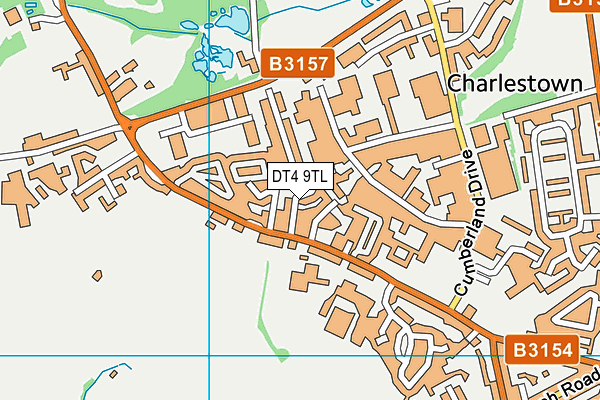 DT4 9TL map - OS VectorMap District (Ordnance Survey)