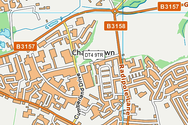 DT4 9TR map - OS VectorMap District (Ordnance Survey)