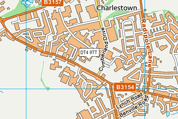 DT4 9TT map - OS VectorMap District (Ordnance Survey)