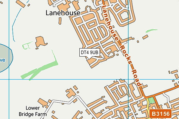 DT4 9UB map - OS VectorMap District (Ordnance Survey)