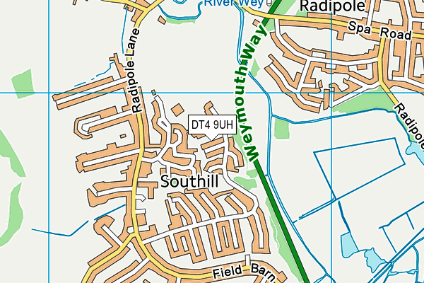 DT4 9UH map - OS VectorMap District (Ordnance Survey)