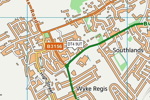 DT4 9UT map - OS VectorMap District (Ordnance Survey)