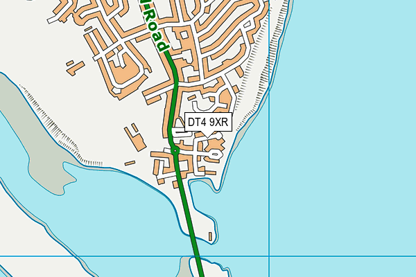 DT4 9XR map - OS VectorMap District (Ordnance Survey)