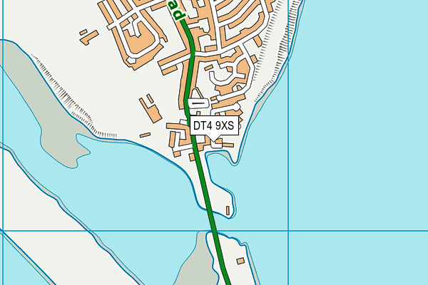 DT4 9XS map - OS VectorMap District (Ordnance Survey)