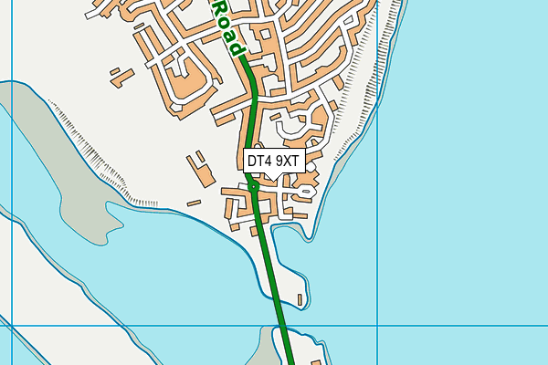 DT4 9XT map - OS VectorMap District (Ordnance Survey)