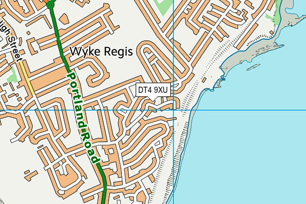 DT4 9XU map - OS VectorMap District (Ordnance Survey)