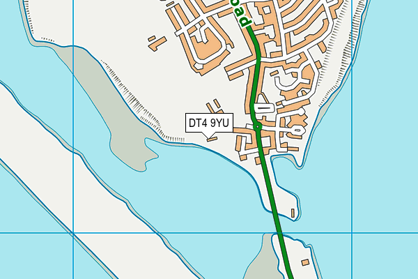 DT4 9YU map - OS VectorMap District (Ordnance Survey)