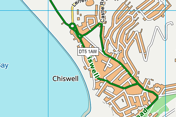 DT5 1AW map - OS VectorMap District (Ordnance Survey)