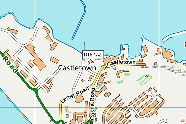 DT5 1AZ map - OS VectorMap District (Ordnance Survey)