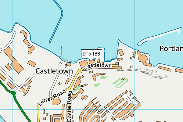 DT5 1BB map - OS VectorMap District (Ordnance Survey)