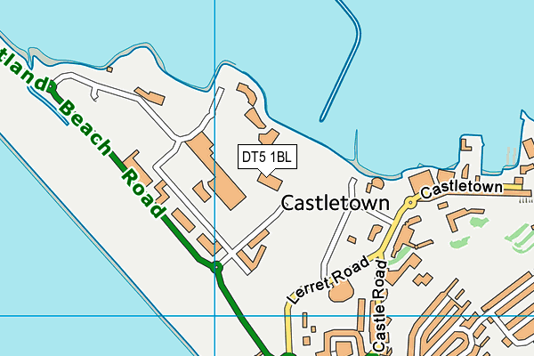 DT5 1BL map - OS VectorMap District (Ordnance Survey)