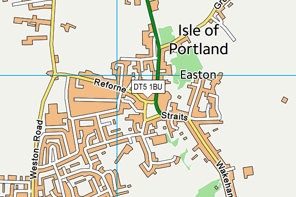 DT5 1BU map - OS VectorMap District (Ordnance Survey)