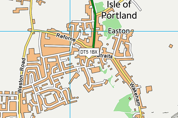 DT5 1BX map - OS VectorMap District (Ordnance Survey)