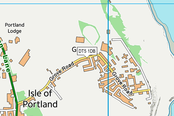 DT5 1DB map - OS VectorMap District (Ordnance Survey)