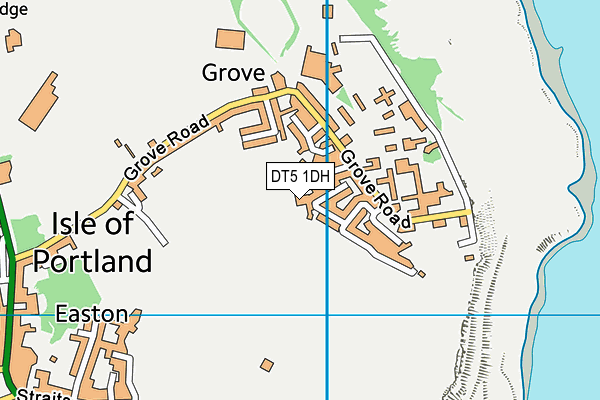 DT5 1DH map - OS VectorMap District (Ordnance Survey)