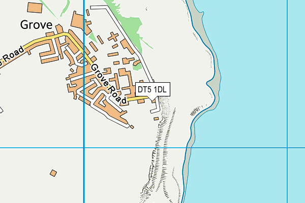 DT5 1DL map - OS VectorMap District (Ordnance Survey)