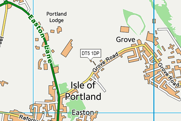 Portland United Fc (Camp And Satherley Stadium) map (DT5 1DP) - OS VectorMap District (Ordnance Survey)