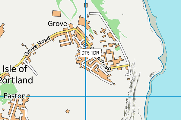 DT5 1DR map - OS VectorMap District (Ordnance Survey)