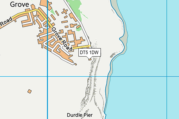 DT5 1DW map - OS VectorMap District (Ordnance Survey)