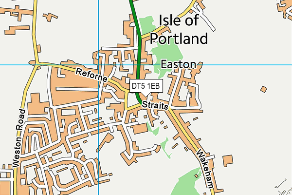 DT5 1EB map - OS VectorMap District (Ordnance Survey)