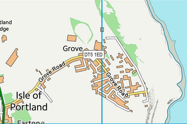 DT5 1ED map - OS VectorMap District (Ordnance Survey)