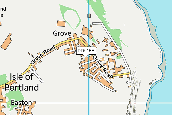 DT5 1EE map - OS VectorMap District (Ordnance Survey)