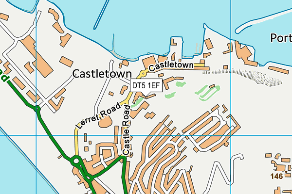 DT5 1EF map - OS VectorMap District (Ordnance Survey)