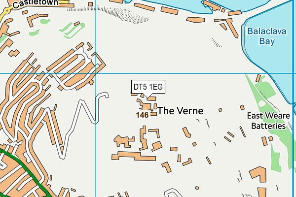 DT5 1EG map - OS VectorMap District (Ordnance Survey)