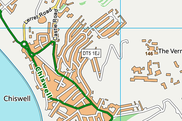 DT5 1EJ map - OS VectorMap District (Ordnance Survey)