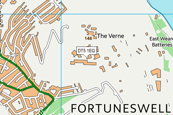 Hmp The Verne map (DT5 1EQ) - OS VectorMap District (Ordnance Survey)