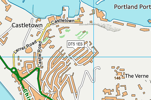 DT5 1ES map - OS VectorMap District (Ordnance Survey)