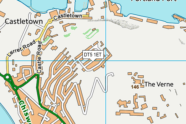 DT5 1ET map - OS VectorMap District (Ordnance Survey)