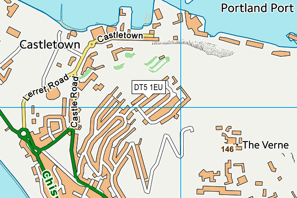 DT5 1EU map - OS VectorMap District (Ordnance Survey)
