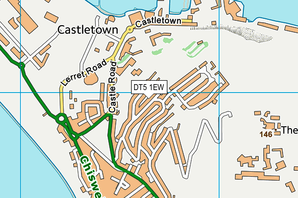 DT5 1EW map - OS VectorMap District (Ordnance Survey)