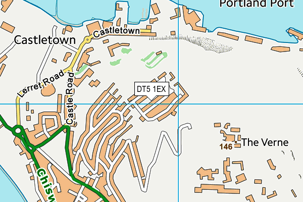 DT5 1EX map - OS VectorMap District (Ordnance Survey)