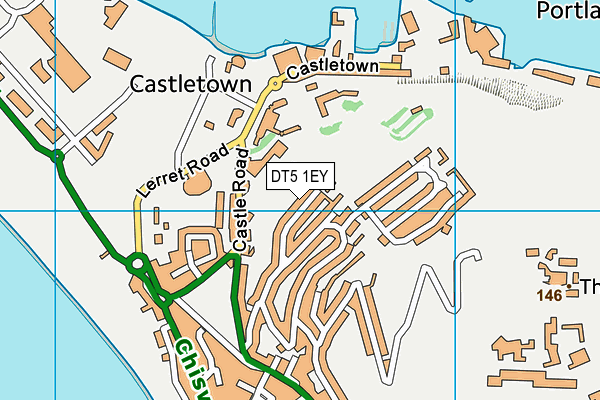DT5 1EY map - OS VectorMap District (Ordnance Survey)