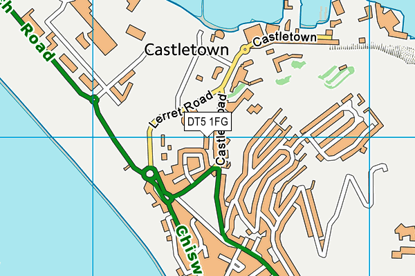 DT5 1FG map - OS VectorMap District (Ordnance Survey)