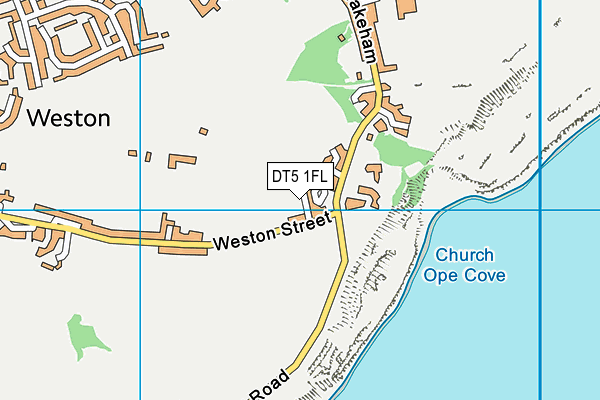 DT5 1FL map - OS VectorMap District (Ordnance Survey)