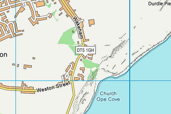 DT5 1GH map - OS VectorMap District (Ordnance Survey)