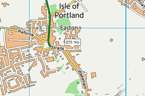 DT5 1HJ map - OS VectorMap District (Ordnance Survey)