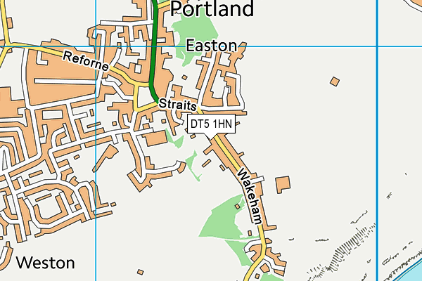 DT5 1HN map - OS VectorMap District (Ordnance Survey)
