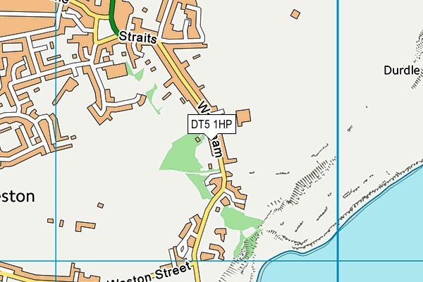 DT5 1HP map - OS VectorMap District (Ordnance Survey)