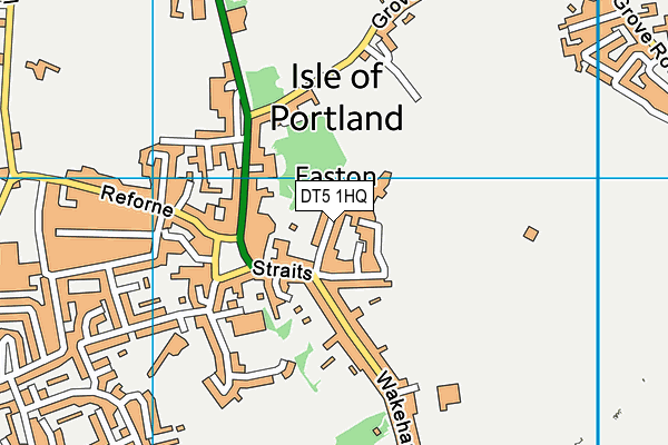 DT5 1HQ map - OS VectorMap District (Ordnance Survey)