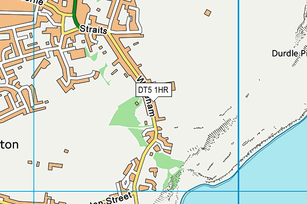 DT5 1HR map - OS VectorMap District (Ordnance Survey)