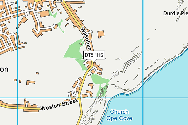 DT5 1HS map - OS VectorMap District (Ordnance Survey)