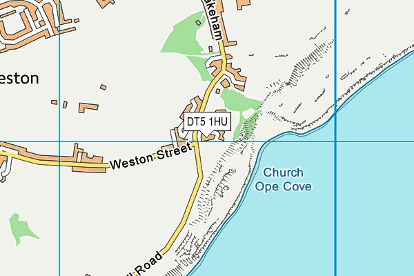 DT5 1HU map - OS VectorMap District (Ordnance Survey)